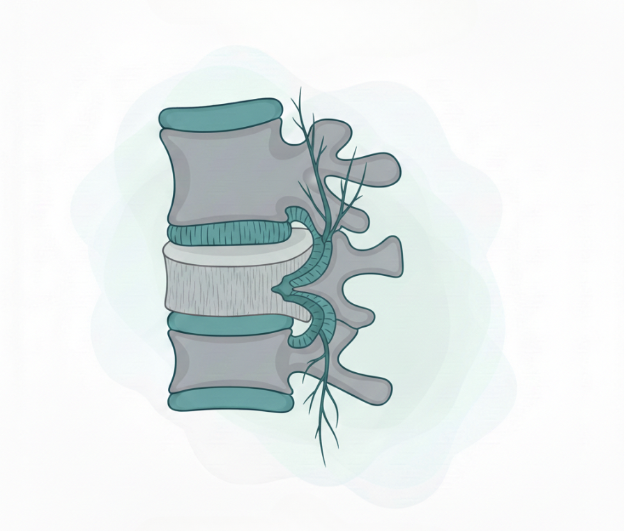 Canal estrecho lumbar, ilustración Dr.Julio Pozuelos
